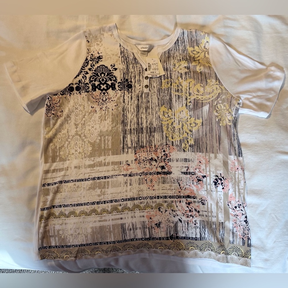 Christopher Banks / CJ Banks Short Sleeve Top T Shirt 1X